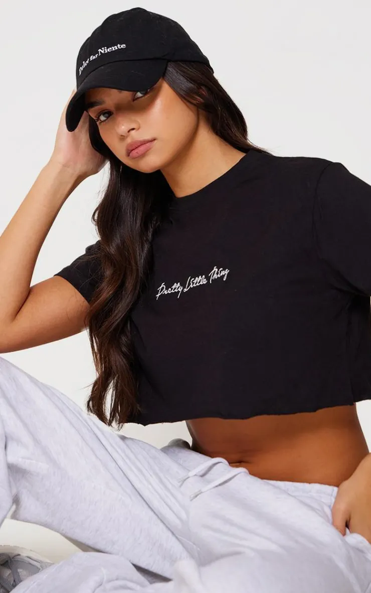 PrettyLittleThing T-Shirts*Cotton Oversized Crop T-Shirt