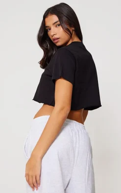 PrettyLittleThing T-Shirts*Cotton Oversized Crop T-Shirt