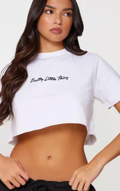 PrettyLittleThing T-Shirts*Cotton Crop Oversized T-Shirt