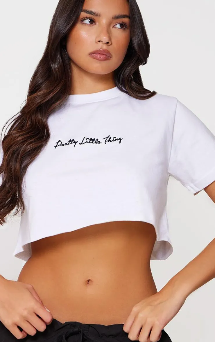 PrettyLittleThing T-Shirts*Cotton Crop Oversized T-Shirt
