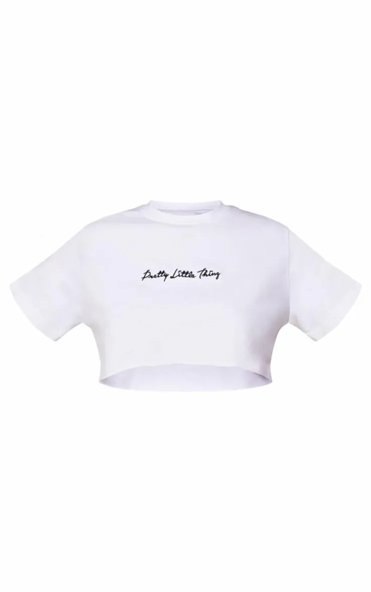 PrettyLittleThing T-Shirts*Cotton Crop Oversized T-Shirt