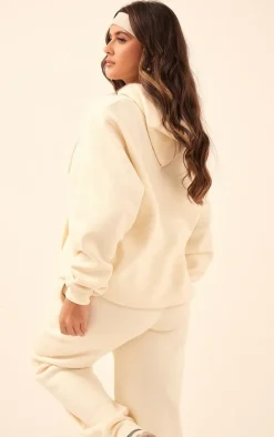 PrettyLittleThing Graphic Sweatsuits*Logo Badge Detail Oversized Hoodie