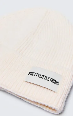 PrettyLittleThing Hats*Logo Rib Beanie