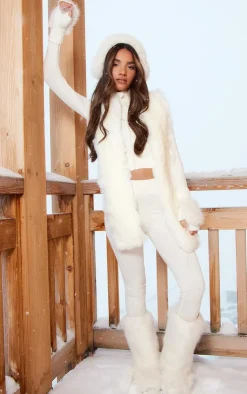 PrettyLittleThing Athletic Jackets*Ski Seamless Rib Crop Jacket & Leggings Set