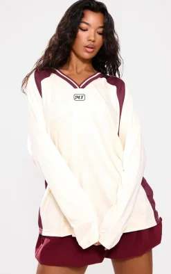 PrettyLittleThing T-Shirts*Studio Mode Long Sleeve Football Shirt