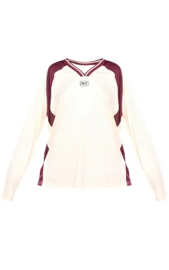 PrettyLittleThing T-Shirts*Studio Mode Long Sleeve Football Shirt
