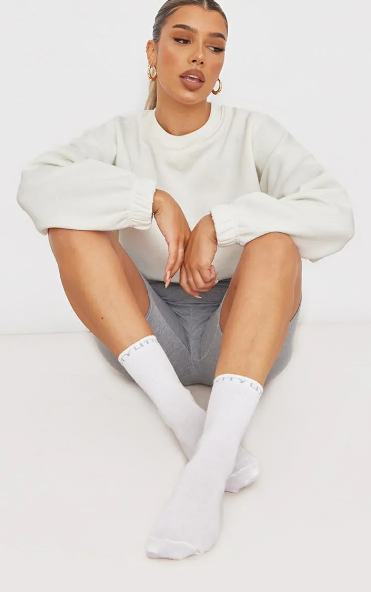 PrettyLittleThing Socks*Logo 2 Pack Socks