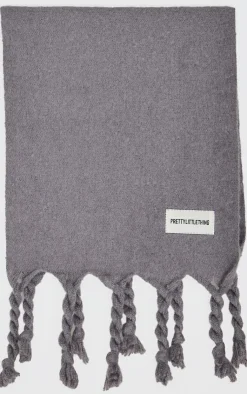 PrettyLittleThing Scarves & Gloves*Tab Fuzzy Blanket Scarf