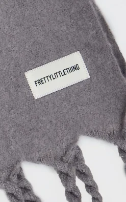 PrettyLittleThing Scarves & Gloves*Tab Fuzzy Blanket Scarf