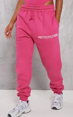 Clearance PrettyLittleThing High Waist Cuffed Sweatpant Hot Pink