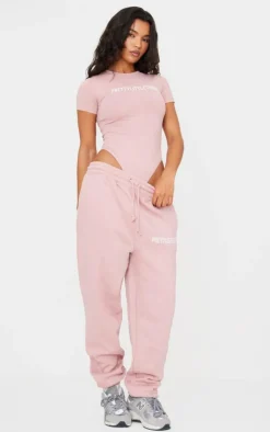 PrettyLittleThing Graphic Sweatsuits*High Waist Cuffed Sweatpants
