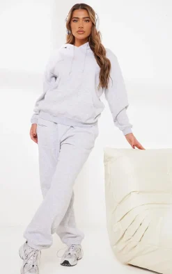 PrettyLittleThing Grey Sweatsuits*Logo Est 2012 Cuffed Sweatpants