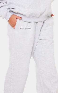 PrettyLittleThing Grey Sweatsuits*Logo Est 2012 Cuffed Sweatpants