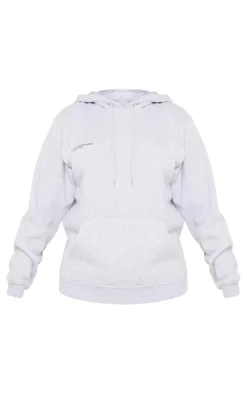 PrettyLittleThing Grey Sweatsuits*Logo Est 2012 Oversized Fit Hoodie