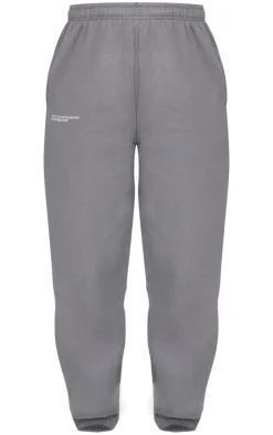 Online PrettyLittleThing Logo Est 2012 Cuffed Sweatpants Charcoal Grey