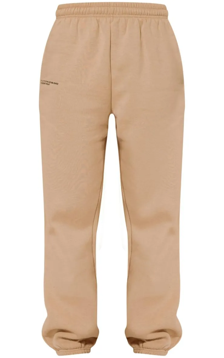 Outlet PrettyLittleThing Logo Est 2012 Cuffed Sweatpants Sand