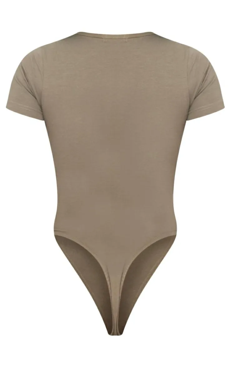 PrettyLittleThing Graphic Sweatsuits*Logo Short Sleeve Bodysuit