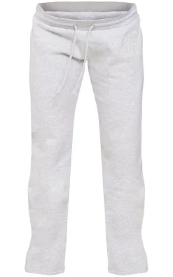 PrettyLittleThing Maternity Embroidered Wide Leg Sweatpants Ash Grey