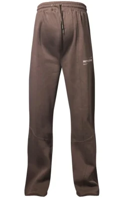 Discount PrettyLittleThing Maternity Logo Wide Leg Sweatpants Charcoal