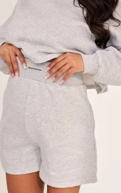 New PrettyLittleThing Maternity Sweat Shorts Ash Grey