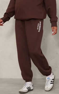Best PrettyLittleThing Maternity Printed Cuffed Sweatpants Chocolate