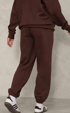 Best PrettyLittleThing Maternity Printed Cuffed Sweatpants Chocolate