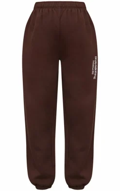 Best PrettyLittleThing Maternity Printed Cuffed Sweatpants Chocolate