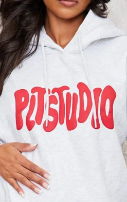 Best PrettyLittleThing Maternity Plt Studio Hoodie Grey Marl