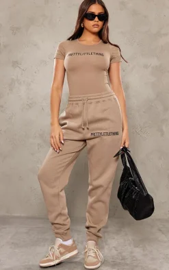 PrettyLittleThing Graphic Sweatsuits*Short Sleeve Bodysuit
