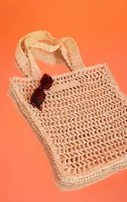 PrettyLittleThing Shoppers*Woven Straw Bag