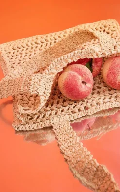 PrettyLittleThing Shoppers*Woven Straw Bag