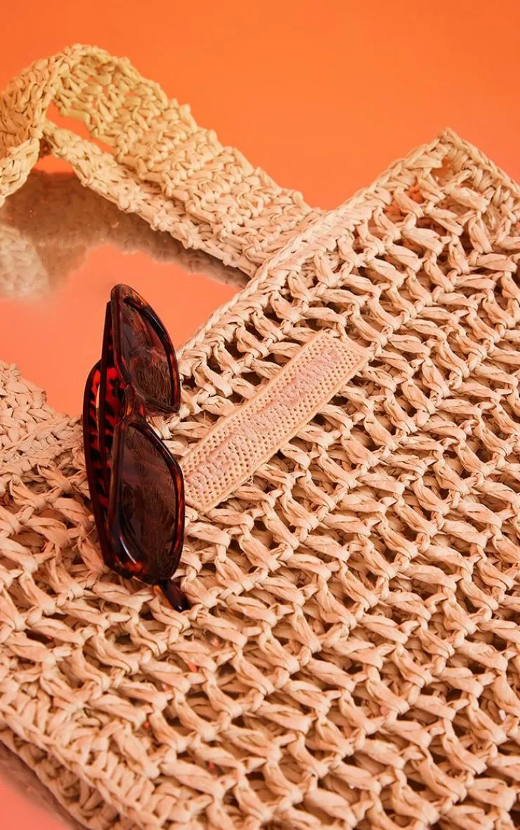 PrettyLittleThing Shoppers*Woven Straw Bag