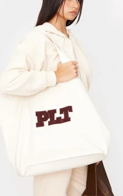 PrettyLittleThing Shoppers*Borg Logo Tote Bag