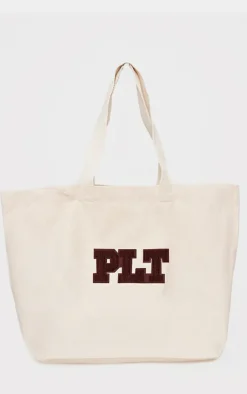 PrettyLittleThing Shoppers*Borg Logo Tote Bag
