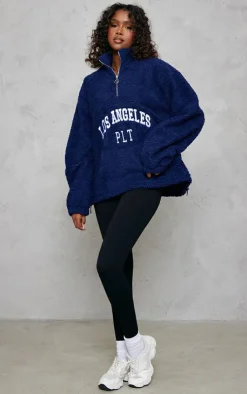 PrettyLittleThing Teddy Coats*Graphic Front Teddy Jacket