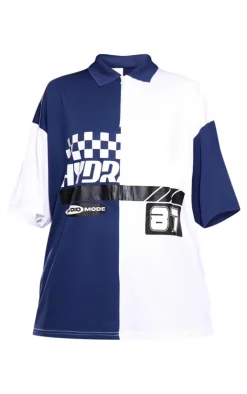 PrettyLittleThing T-Shirts*Zip Up Short Sleeve Football Shirt