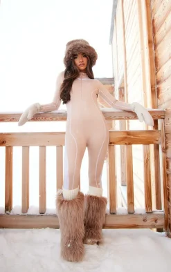 PrettyLittleThing Seamless Gym Wear*Ski Contrast Seamless Unitard