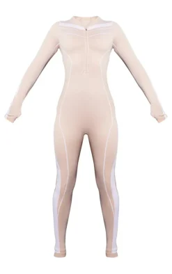 PrettyLittleThing Seamless Gym Wear*Ski Contrast Seamless Unitard