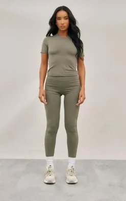 PrettyLittleThing Workout Tops*Sport Sculpt Basic Short Sleeve Top