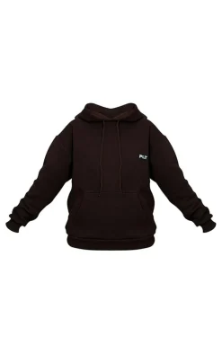 PrettyLittleThing Graphic Sweatsuits*Petite Bandage Detail Oversize Hoodie