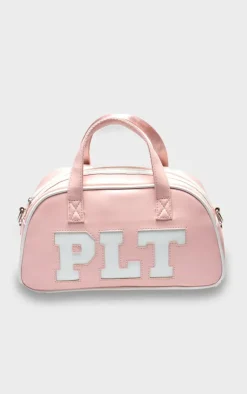 PrettyLittleThing Shoppers*PU Varsity Mini Bag