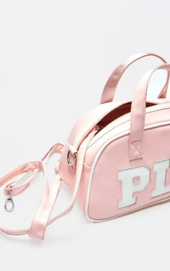 PrettyLittleThing Shoppers*PU Varsity Mini Bag