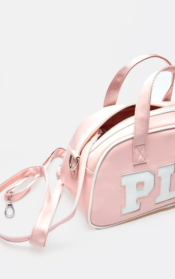 PrettyLittleThing Shoppers*PU Varsity Mini Bag