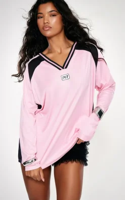 PrettyLittleThing T-Shirts*Studio Mode Long Sleeve Football Shirt