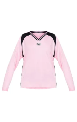 PrettyLittleThing T-Shirts*Studio Mode Long Sleeve Football Shirt