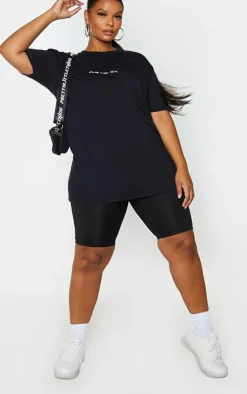 PrettyLittleThing T-Shirts*Plus 2 Pack Black & White Oversized T -Shirts