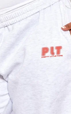 Sale PrettyLittleThing Plus Oversized Cuffed Sweatpants Ash Grey