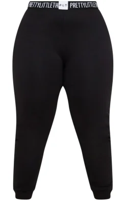 PrettyLittleThing Plus Lounge Sweatpants Black