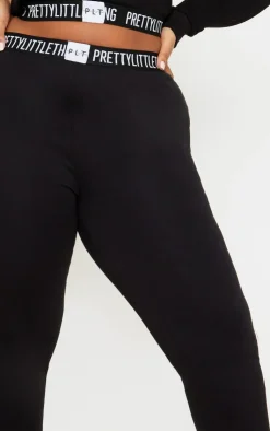 PrettyLittleThing Plus Lounge Sweatpants Black