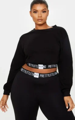 PrettyLittleThing Graphic Sweatsuits*Plus Lounge Sweatshirt